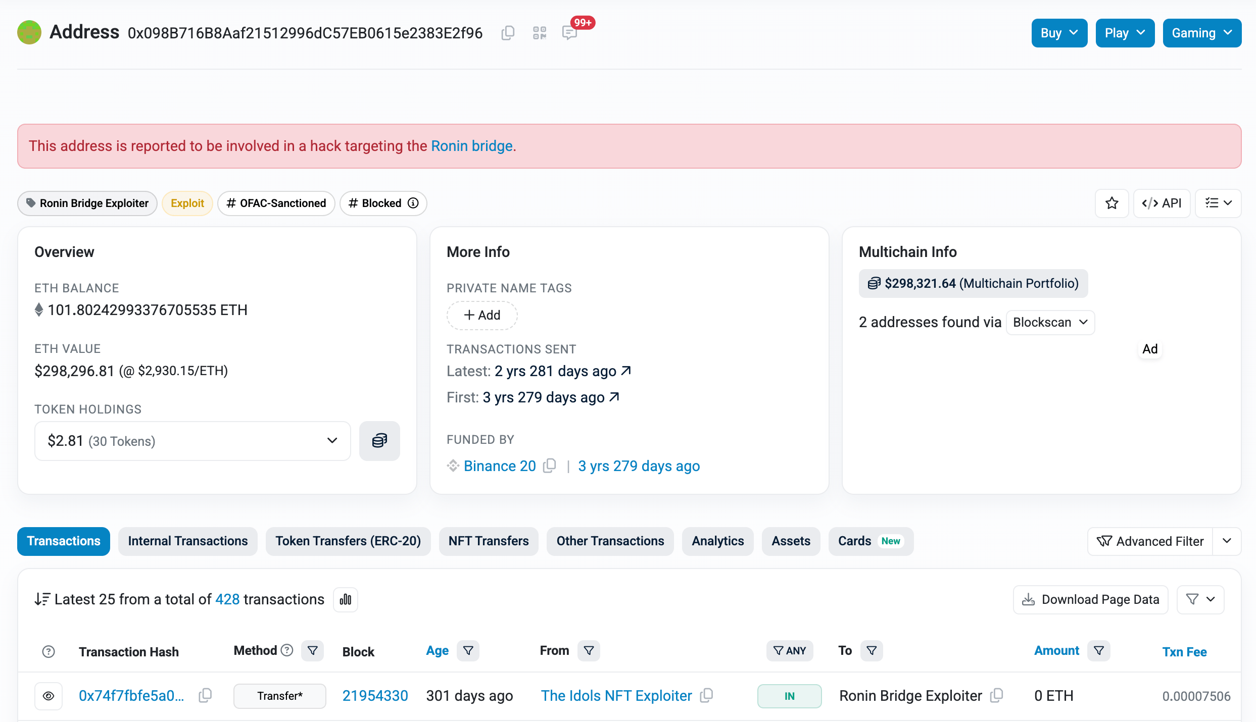 Bitcoin Pizza Transaction Screenshot